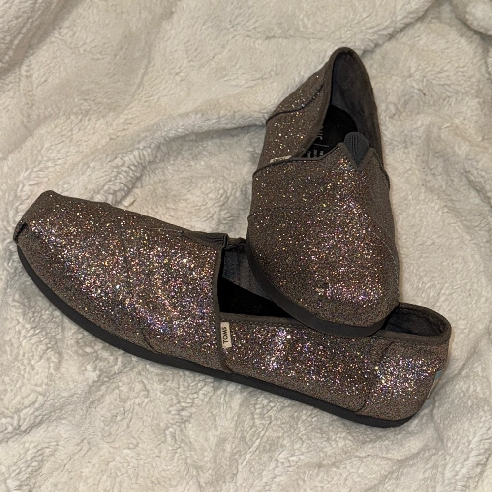 TOMS Grey Iridescent Glitter